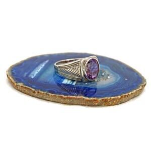 Sterling Silver Amethyst JC Company Thailand Ring